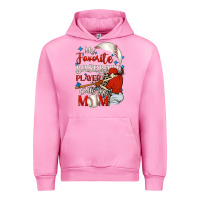 Fuchsia Pink My favorite baseball player calls me mom Urban Hoodie - FaDigitalArtStudio