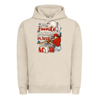 Pigment French Oak My favorite baseball player calls me mom Urban Hoodie - FaDigitalArtStudio