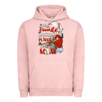 Pigment Salmon My favorite baseball player calls me mom Urban Hoodie - FaDigitalArtStudio
