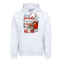 White My favorite baseball player calls me mom Urban Hoodie - FaDigitalArtStudio