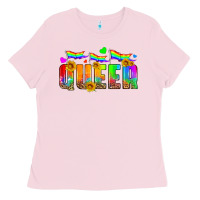 Bubblegum Pink queer Ladies Tee - HRA Design Shop