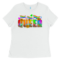 White queer Ladies Tee - HRA Design Shop