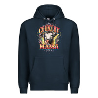 Navy Country Mama Premium Hoodie - HowdyJamesFarm