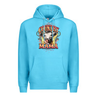 Ocean Blue Country Mama Premium Hoodie - HowdyJamesFarm