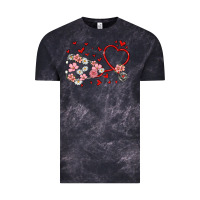 Cloud Black valentine's day stethoscope Vintage Tee - MaliasSmallBusiness