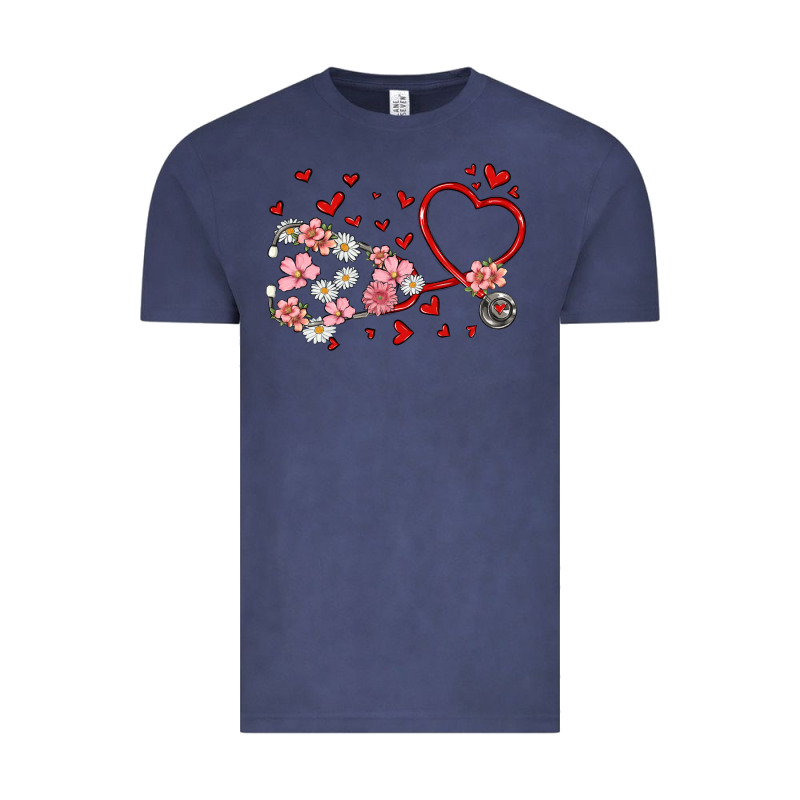 Valentine's Day Stethoscope Vintage Tee by MaliasSmallBusiness | Teevron
