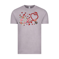 Vintage Zinc valentine's day stethoscope Vintage Tee - MaliasSmallBusiness