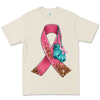Bone cancer ribbon and boxing gloves Premium Tee - AdoDesignShop
