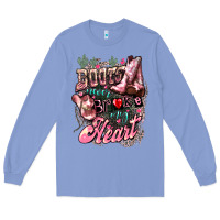 Colony Blue boots never broke my heart Long Sleeve Tee - NancyCooperArtShop
