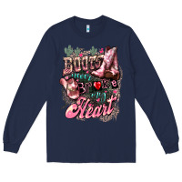Navy boots never broke my heart Long Sleeve Tee - NancyCooperArtShop