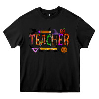 Black teacher halloween Heavy Core Tee - RacoonDesign