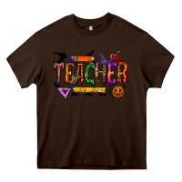 Chocolate Brown teacher halloween Heavy Core Tee - RacoonDesign