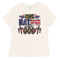 Bone one nation under god Ladies Tee - CowhideDigitalArt