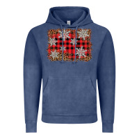 Vintage Denim snowflake background Vintage Hoodie - BarkalooDesign