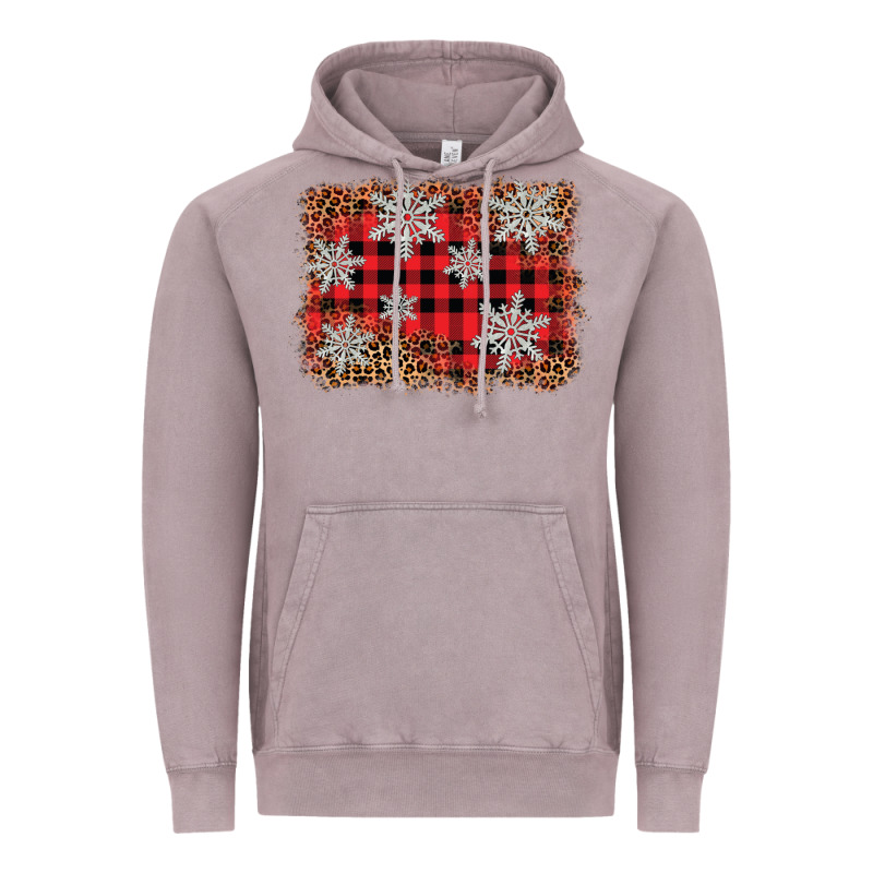 Snowflake Background Vintage Hoodie by BarkalooDesign | Teevron