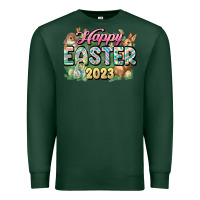 Sports Green Happy Easter 2023 Premium Sweatshirt - HowdyJamesFarm