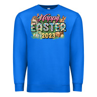 True Royal Happy Easter 2023 Premium Sweatshirt - HowdyJamesFarm