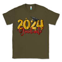Army Green 2024 graduate Classic Tee - MaliasSmallBusiness