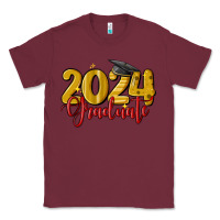 Burgundy 2024 graduate Classic Tee - MaliasSmallBusiness