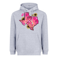 Heather Grey Texas map Cancer Heavyweight Hoodie - HowdyJamesFarm