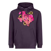 Plum Texas map Cancer Heavyweight Hoodie - HowdyJamesFarm