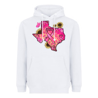 White Texas map Cancer Heavyweight Hoodie - HowdyJamesFarm
