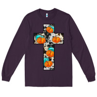 Plum pumpkin cross Long Sleeve Tee - JahusDesignShop