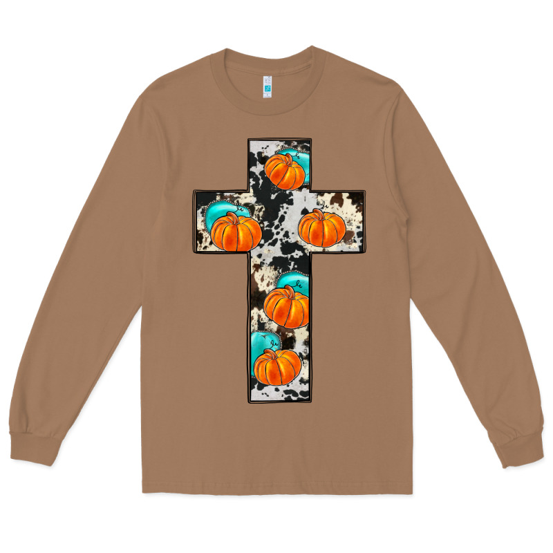 Pumpkin Cross Long Sleeve Tee by JahusDesignShop | Teevron