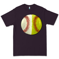 Plum half baseball softball Premium Tee - JahusDesignShop