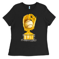 Baseball Throphy Cup Fa Element Ladies Tee | Teevron