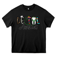 Black dentalassistant Heavy Core Tee - CowhideDigitalArt