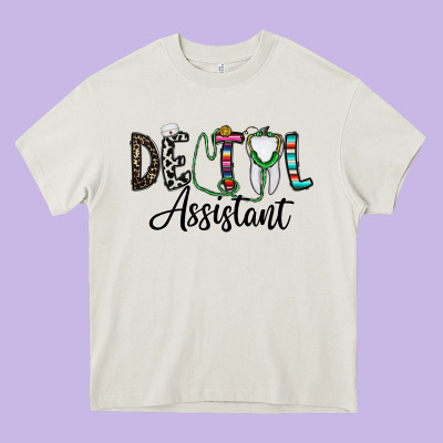 Dentalassistant Heavy Core Tee Designed By Cowhidedigitalart