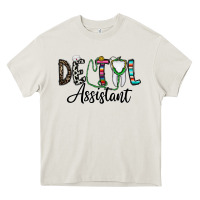 Cream dentalassistant Heavy Core Tee - CowhideDigitalArt