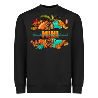 Black Thankful grateful blessed mini pumpkin Heavyweight Sweatshirt - NancyCooperArtShop
