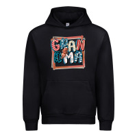 Black 4th of July grandma with lightning bolt Urban Hoodie - FaDigitalArtStudio