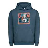 Pigment Midnight Navy 4th of July grandma with lightning bolt Urban Hoodie - FaDigitalArtStudio