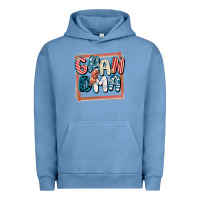 Pigment Pebble Blue 4th of July grandma with lightning bolt Urban Hoodie - FaDigitalArtStudio