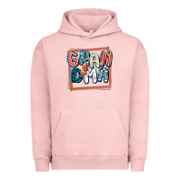 Pigment Salmon 4th of July grandma with lightning bolt Urban Hoodie - FaDigitalArtStudio