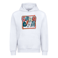 White 4th of July grandma with lightning bolt Urban Hoodie - FaDigitalArtStudio
