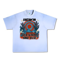 Grape Ice dream' in red white and blue Urban Heavy Tee - MaliasSmallBusiness