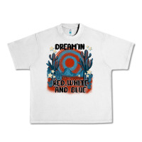 Lunar Rock dream' in red white and blue Urban Heavy Tee - MaliasSmallBusiness