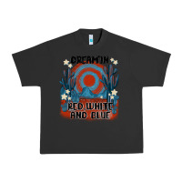 Pigment Black dream' in red white and blue Urban Heavy Tee - MaliasSmallBusiness