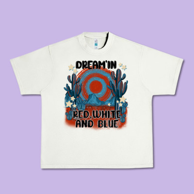 Dream' In Red White And Blue Urban Heavy Tee Designed By Maliassmallbusiness