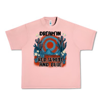 Salmon dream' in red white and blue Urban Heavy Tee - MaliasSmallBusiness