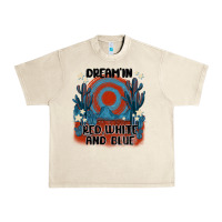 Sandshell dream' in red white and blue Urban Heavy Tee - MaliasSmallBusiness