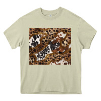 Mossy leopard and cowhides Heavy Core Tee - BarkalooDesign