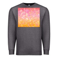 Charcoal Heather orange pink ombre glitter Premium Sweatshirt - TumblerDesignByShophia