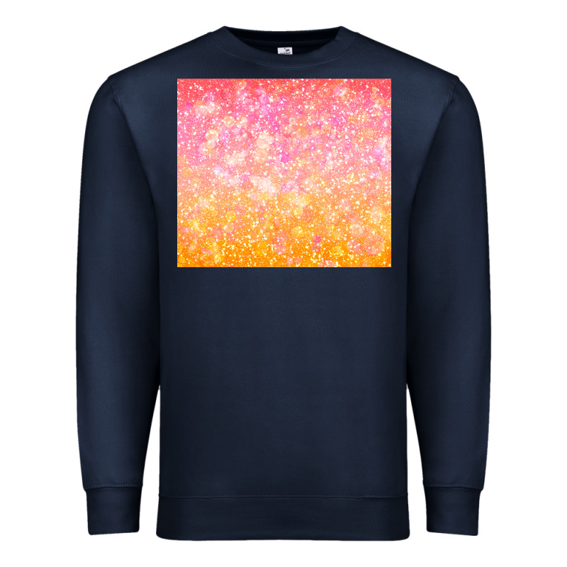 Orange Pink Ombre Glitter Premium Sweatshirt by TumblerDesignByShophia | Teevron