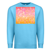 Ocean Blue orange pink ombre glitter Premium Sweatshirt - TumblerDesignByShophia