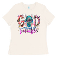 Bone with god all things are possible Ladies Tee - RacoonDesign